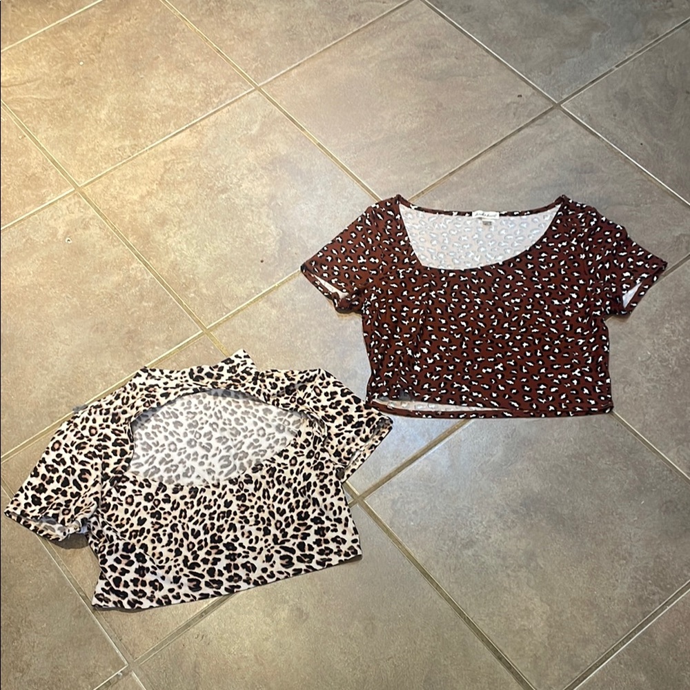 Animal Print Crops X two! Size Xl